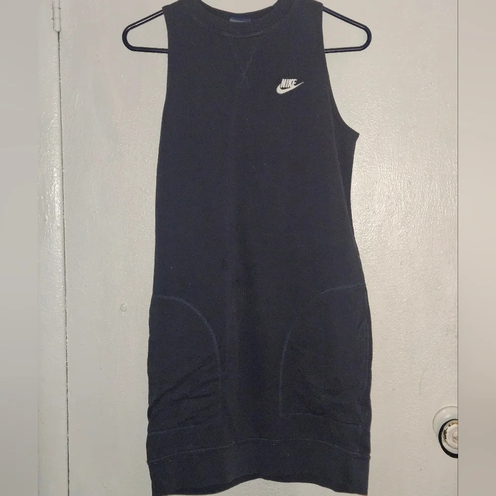 Nike Dark Gray Sleeveless Athletic Dress with Pockets M - Picture 4 of 5